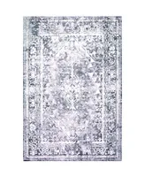 Nicole Miller Patio Sofia Ivy Dark Blue 5'3" x 7'2" Outdoor Area Rug