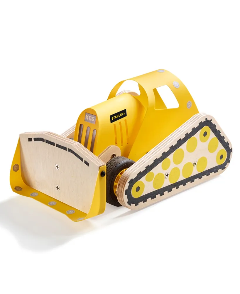 Stanley Jr. Wooden Bulldozer Truck Building Set