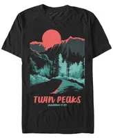 Twin Peaks Men's Tonal Color Pop Park Short Sleeve T-Shirt