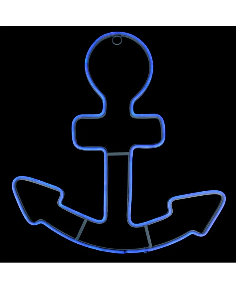 Northlight Neon Style Led Lighted Anchor Window Silhouette Decoration
