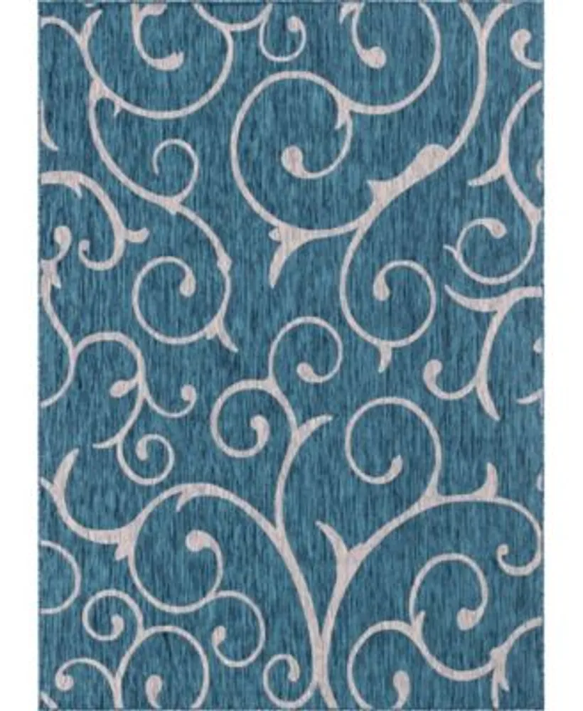 Bayshore Home Pashio Pas7 Teal Area Rug Collection