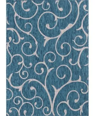 Bayshore Home Pashio Pas7 Teal Area Rug Collection