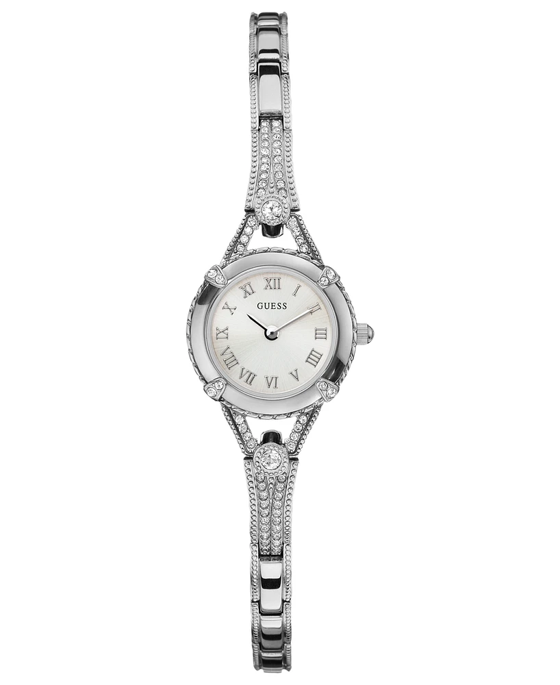 Guess Watch, Women's Silver Tone Bracelet 22mm U0135L1