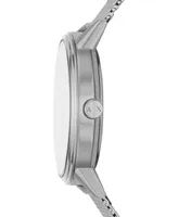 Men's Stainless Steel Mesh Bracelet Watch 42mm