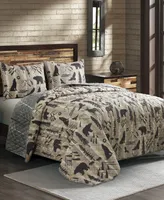 American Heritage Textiles Wildlife Friends 3 Pc. Quilt Set, King