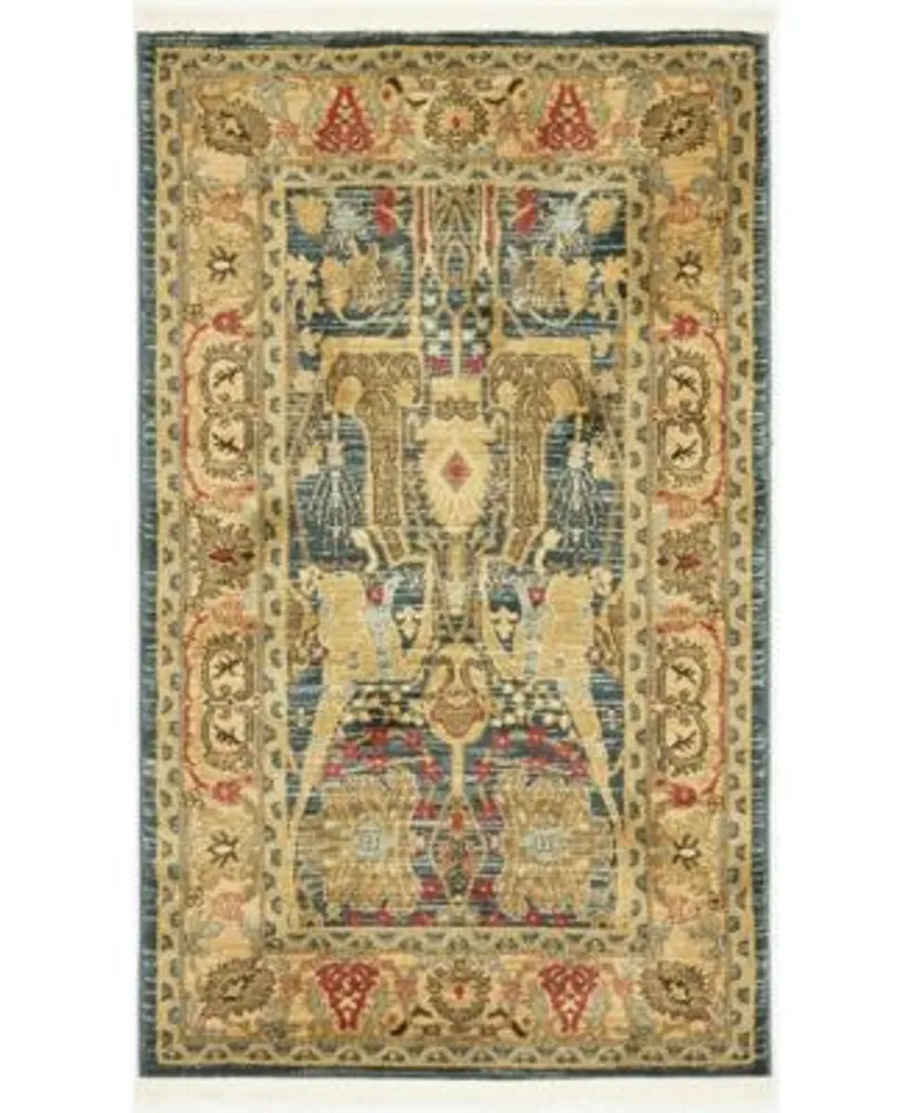 Bayshore Home Harik Har1 Navy Blue Area Rug Collection