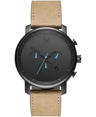 Mvmt Men's Chrono Sandstone Leather Strap Watch 45mm