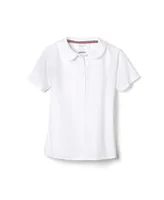 French Toast Plus Girls Short Sleeve Modern Peter Pan Blouse