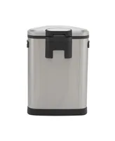 Household Essentials Stainless Steel 50L Aspen Oval Step Trash Can