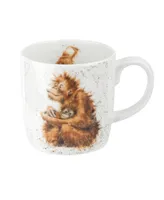 Royal Worcester Wrendale Orangutangle Mug Set/4