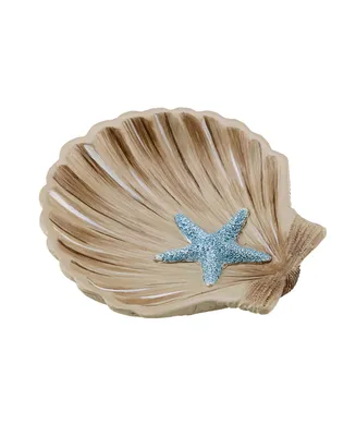 Avanti Blue Lagoon Ombre Seashells Soap Dish