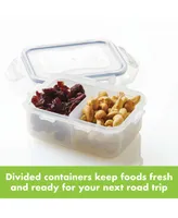 Lock n Lock Easy Essentials On the Go Divided Rectangular -Oz. Food Storage Container