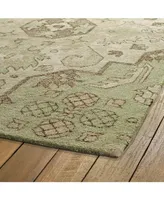 Kaleen Weathered WTR02-50 Green 2' x 3' Outdoor Area Rug