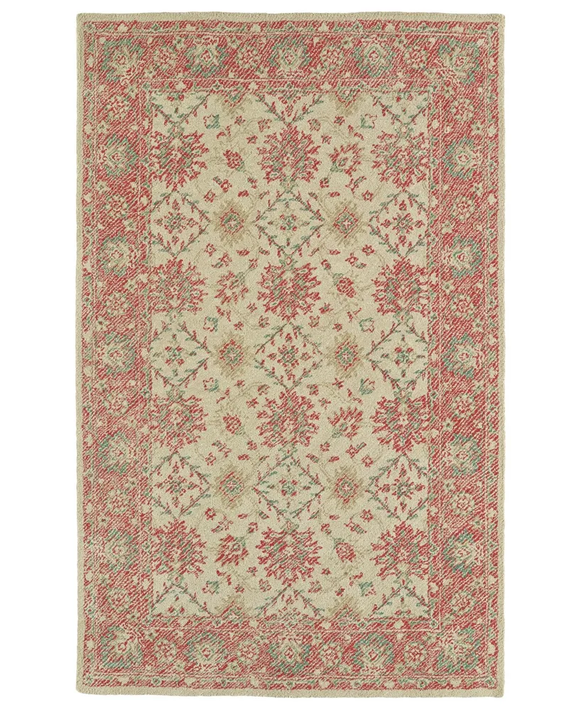 Kaleen Weathered WTR06-36 Watermelon 5' x 7'6" Outdoor Area Rug