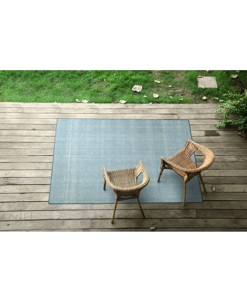 Kaleen Ziggy ZIG01-10 Denim 2' x 6' Runner Rug