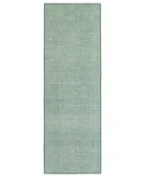 Kaleen Ziggy ZIG01-91 Teal 2' x 6' Runner Rug