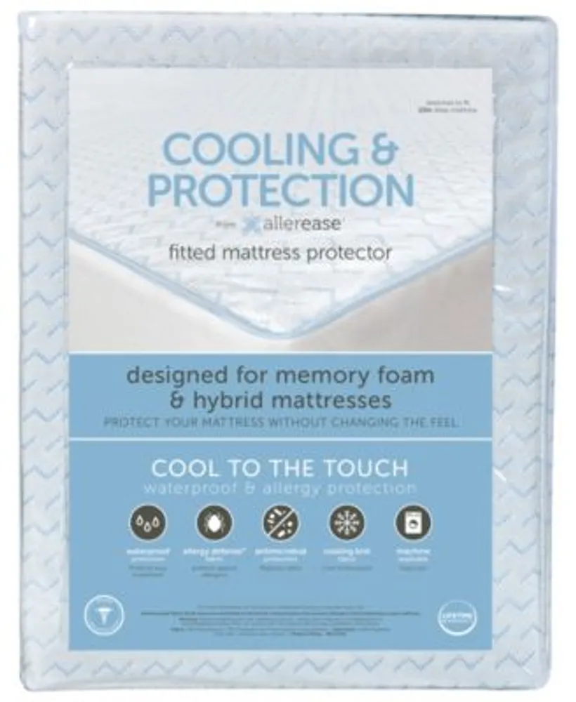 Allerease Cooling Protection Mattress Protector For Memory Foam Mattresses