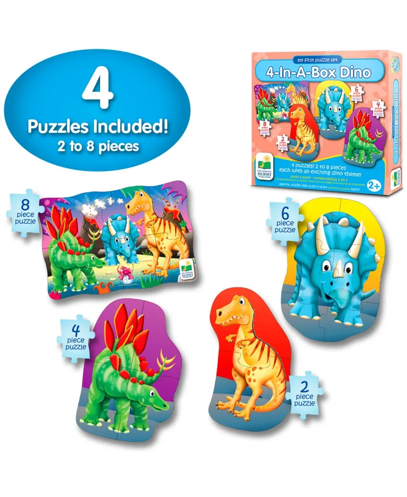 The Learning Journey My First Puzzle Sets 4 in a Box Puzzles- Dino - Dinosaur Toy