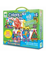 The Learning Journey Puzzle Doubles- Giant Colors and Shapes Train Floor Puzzles