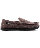 Isotoner Men's Preston Heather Knit Moccasin Slippers