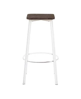 Clara Square Bar Stool, Set of 2