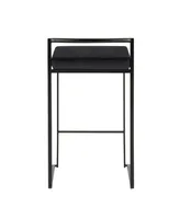 Fuji Black Counter Stool