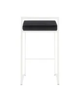 Fuji White Counter Stool, Set of 2