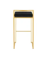 Fuji Gold Bar Stool, Set of 2