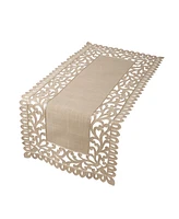 Xia Home Fashions Vine Embroidered Cutwork Table Runner