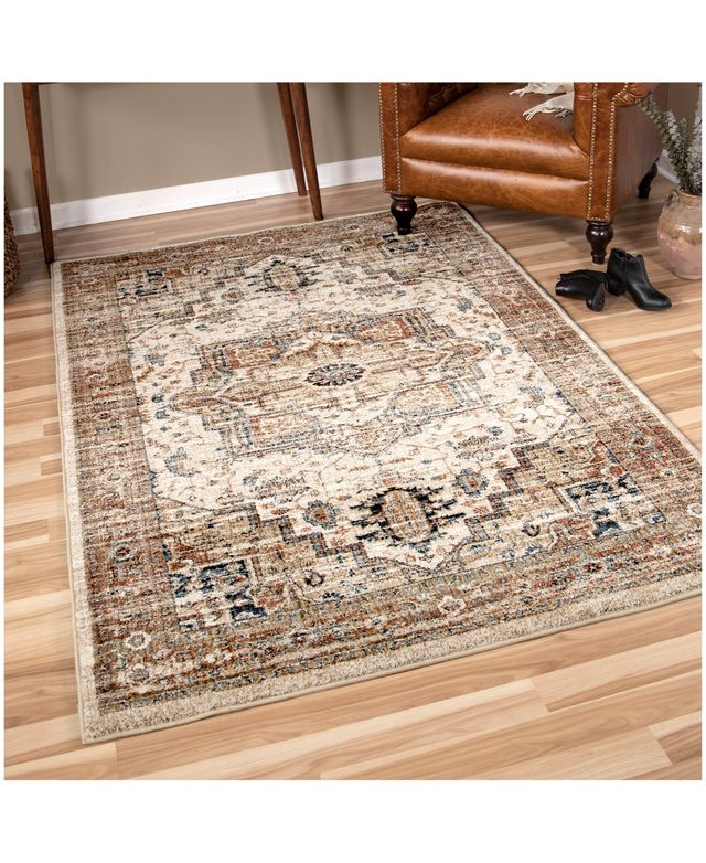 Orian Aria Heriz Medallion 5'1" x 7'6" Area Rug