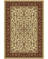Closeout! Km Home 1318/1512/Ivory Navelli Ivory/ Cream 7'9" x 11'6" Area Rug