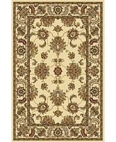 Closeout! Km Home 1330/1213/Ivory Navelli Ivory 7'9" x 11'6" Area Rug