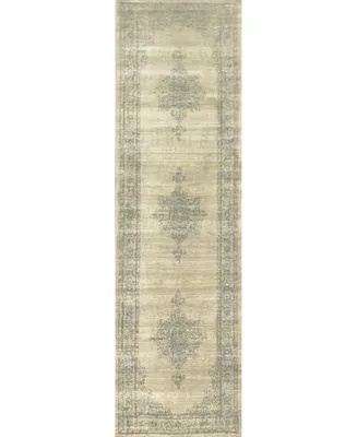 Closeout! Km Home 3563/0013/Beige Cantu Beige 2'2" x 7'7" Runner Rug