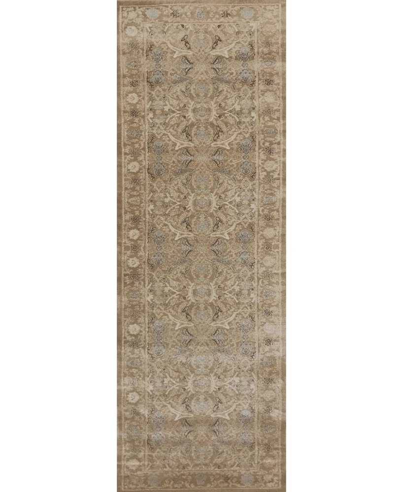 Closeout! Km Home 3564/0013/Beige Cantu Beige 2'2" x 7'7" Runner Rug
