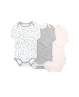 Gertex Snugabye Dream Baby Girls Long Sleeve Bodysuit 3 Pack in Giftbox