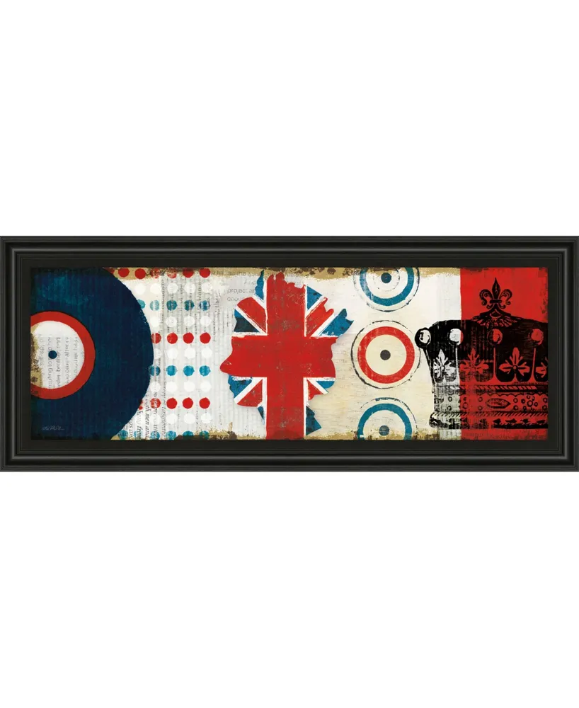 Classy Art British Invasion I by Mo Mullan Framed Print Wall Art - 18" x 42"