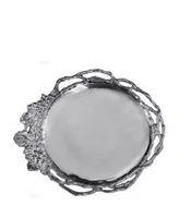 Arthur Court Designs Aluminum Grape Open Vine Round Tray Large