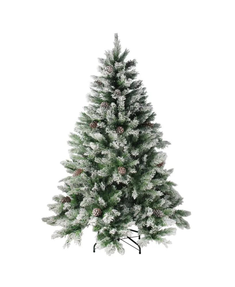 Northlight 6' Flocked Angel Pine Artificial Christmas Tree - Unlit