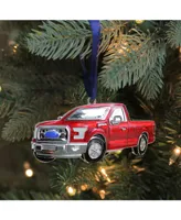 Northlight 4" Officially Licensed Red Ford F-150 Pick Up Truck Collectible Silver Plated Christmas Ornament