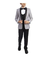 Perry Ellis Toddler Boy's 5-Piece Slim Fit Shawl Tuxedo Set