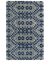 Kaleen Global Inspirations Glb01 17 Blue Area Rug Collection