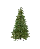 Northlight 6.5' Pre-Lit Pine Artificial Christmas Tree - Clear Lights