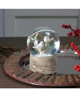 Northlight 5.5" Musical White Doves on a Branch Christmas Snow Globe