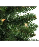 Northlight 6' Pre-Lit Traditional Green Pine Pencil Artificial Christmas Tree - Clear Lights