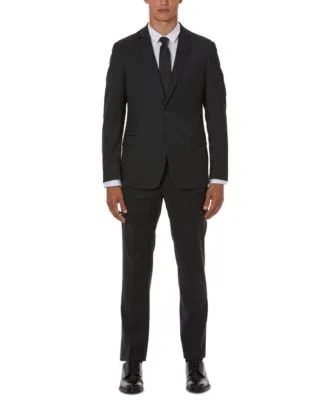 Ax Armani Exchange Mens Slim Fit Gray Solid Suit Separates