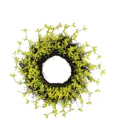 Northlight Forsythia and Grapevine Spring Wreath Yellow 24-Inch