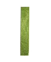 Northlight Pack of 12 Shimmering Lime Green Solid Wired Christmas Craft Ribbon Spools - 2.5" x 120 Yards Total
