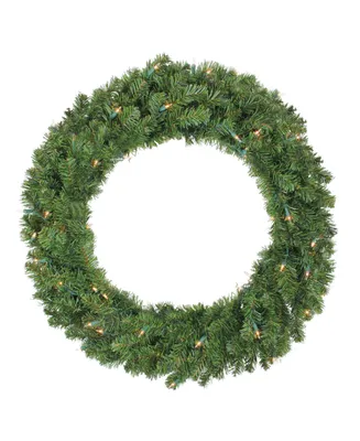 Northlight 30" Pre-Lit Canadian Pine Artificial Christmas Wreath