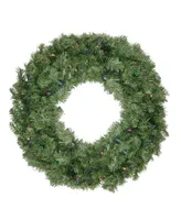 Northlight 36" Pre-Lit Led Canadian Pine Artificial Christmas Wreath - Multi Lights