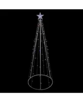 Northlight 6' Multi-Color Led Lighted Cone Tree Outdoor Christmas Decoration